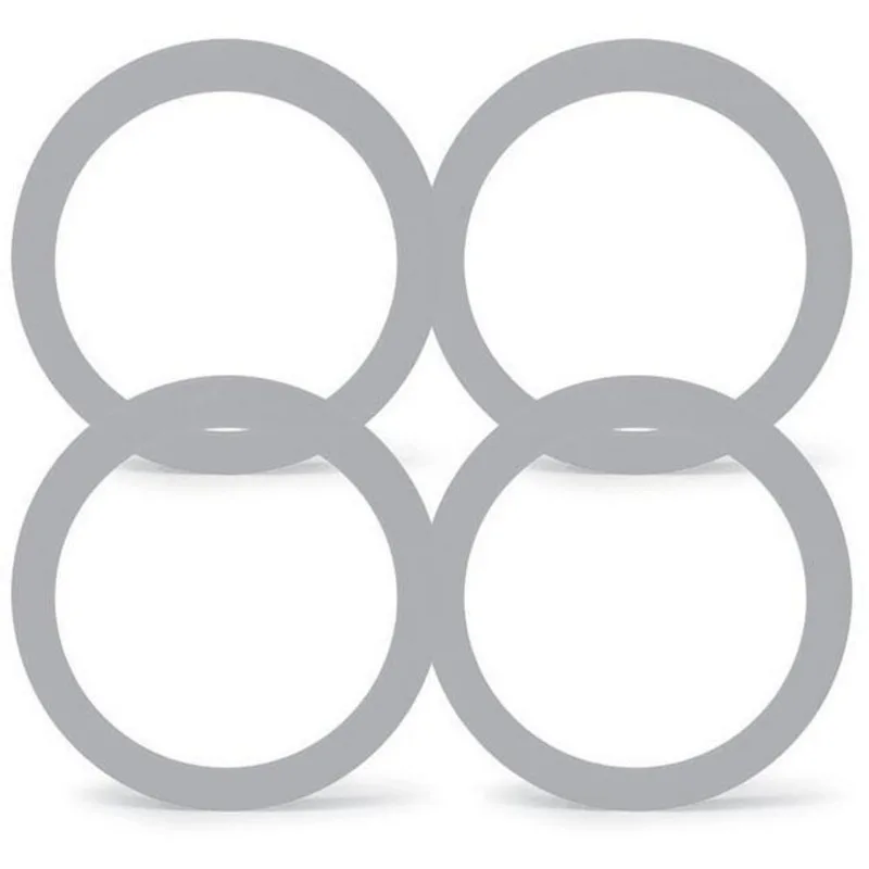 Anel Centralizador De Roda 73.00mm Cinza 4pc