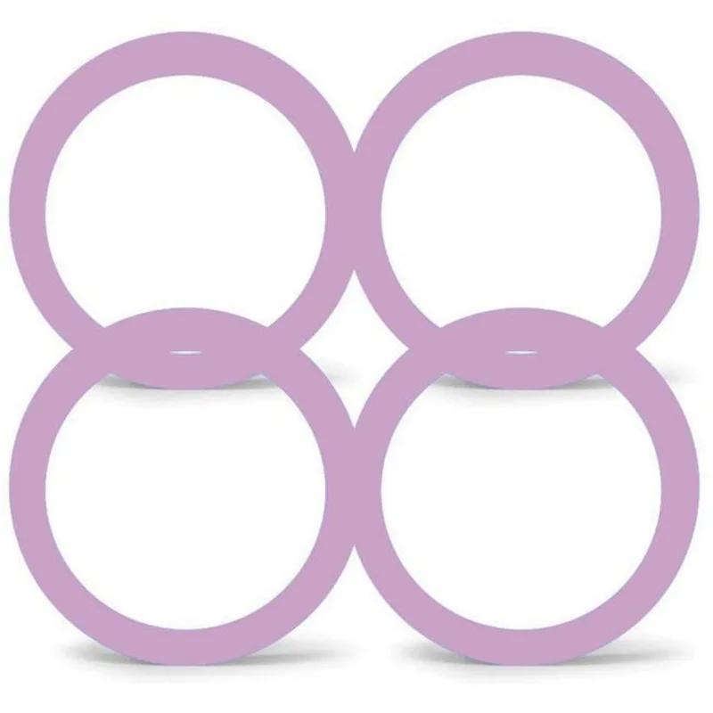 Anel Centralizador De Roda 73.00mm Lilás 4pc