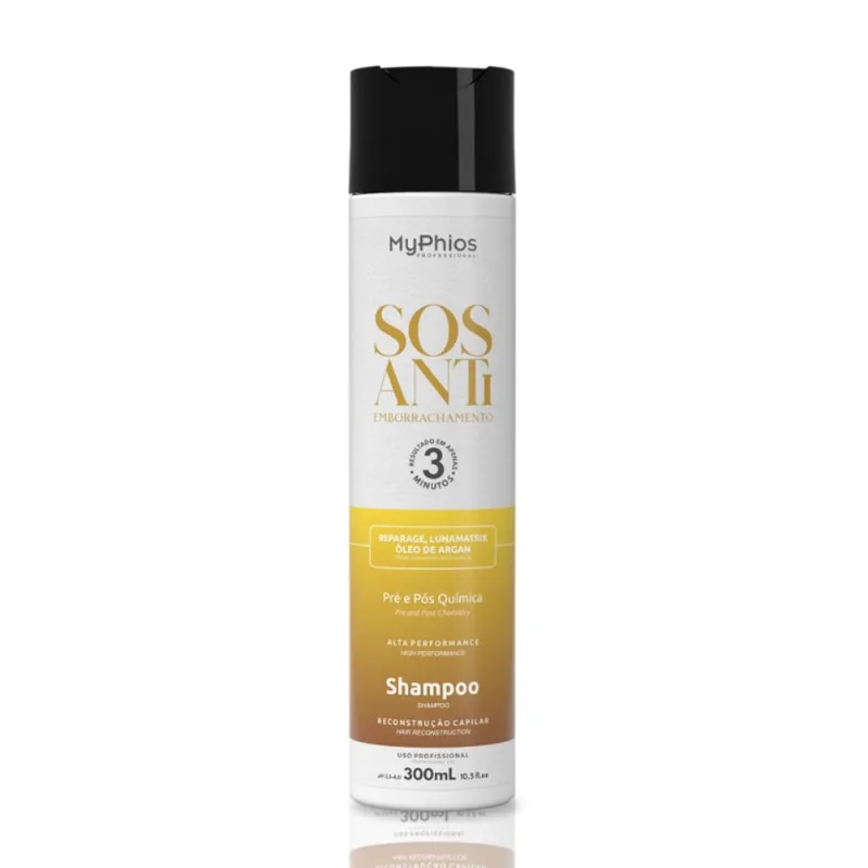 MyPhios SOS Antiemborrachamento Shampoo 300ml - MyPhios Professional - Dermo E Beleza