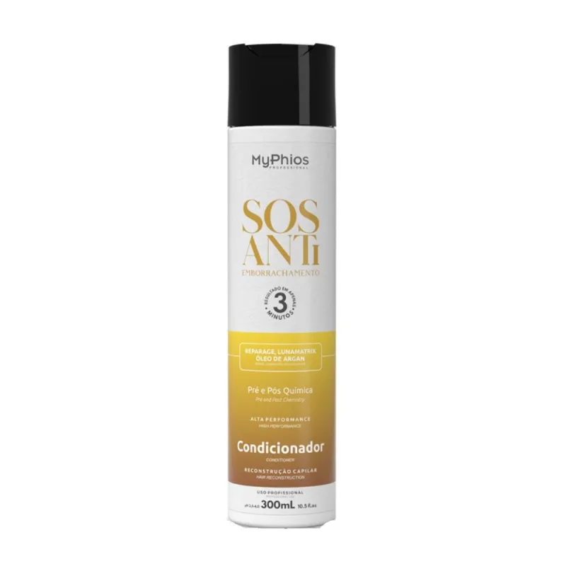 Condicionador MyPhios SOS Antiemborrachamento 300 ml - My phios - Condicionador