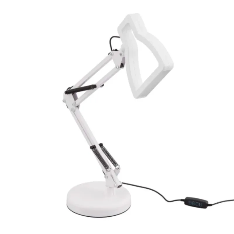 Luminária de Mesa com Braço Articulável 3D 5W Branco Orion Bivolt - Gmh - GMH