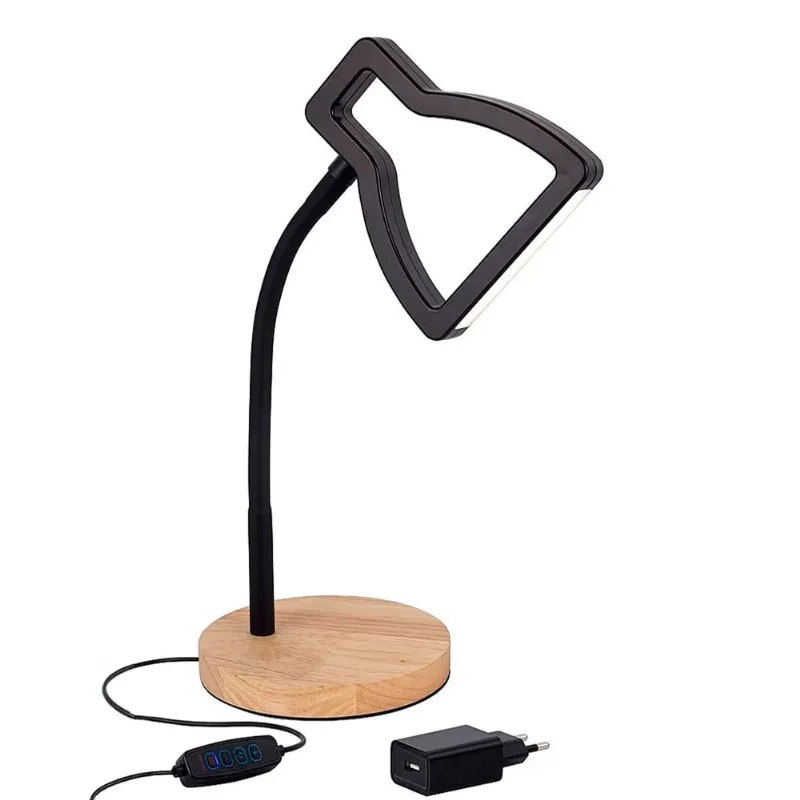 Luminária de Mesa 3D 5W Preta Orion Bivolt - Gmh - GMH