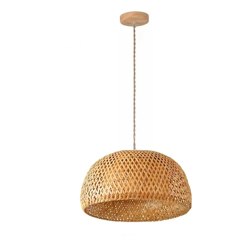 Pendente Bambu 55CM Bege Sumatra Bivolt - Gmh