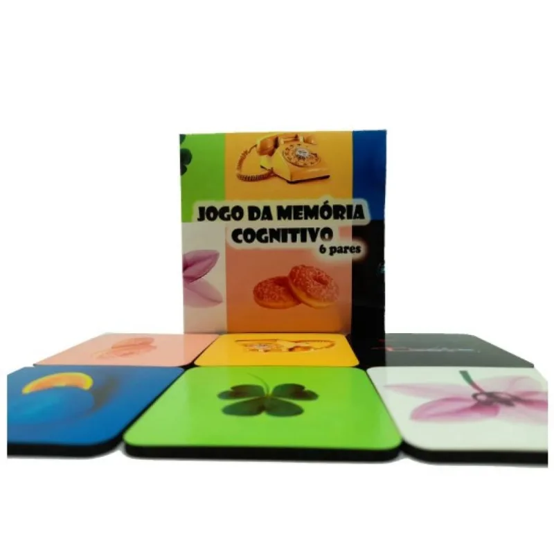 Jogo da Memória Cognitivo 6 pares para idosos