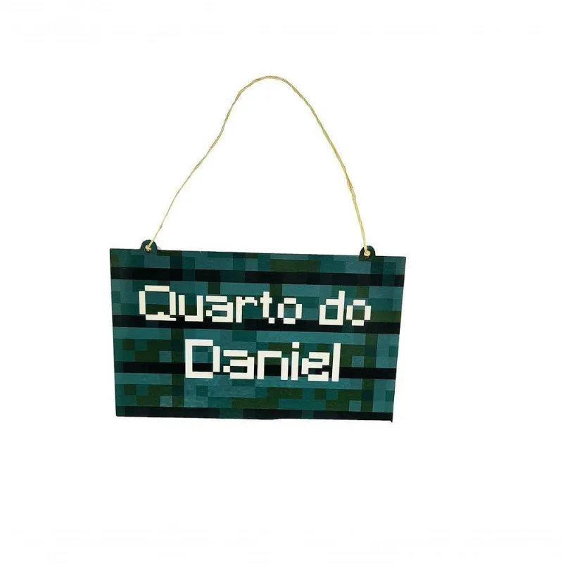 Plaquinha Mdf Mcraft Meu Quarto Com Nome Escolha Sua Cor Cores Da Plaquinha carvalho Escuro
