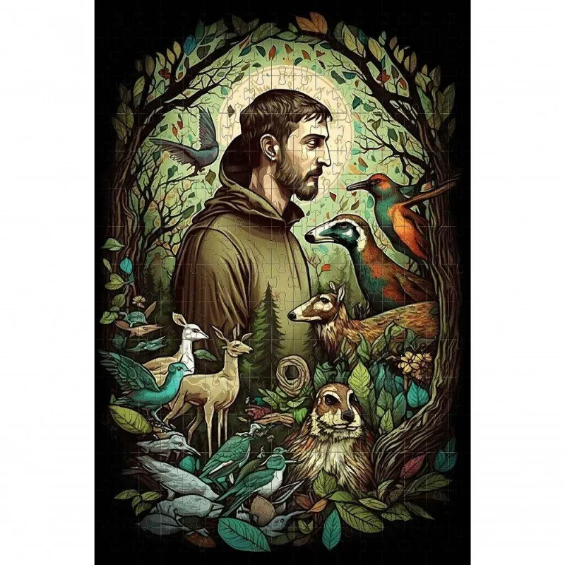 Quebra-cabeça Religioso São Francisco Mdf