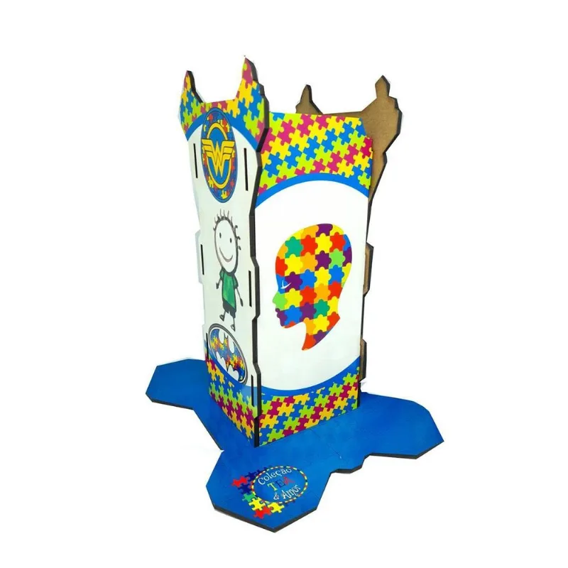 Suporte De Abafador De Ruído Para Autistas Em Mdf 24x22cm