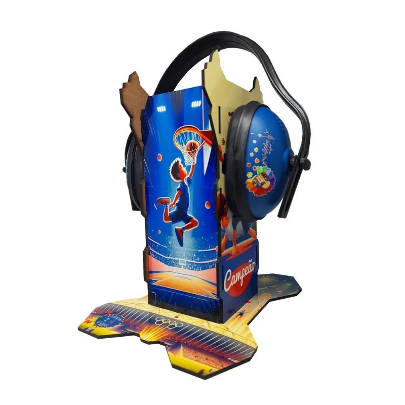 Suporte Abafador Barulhos Atletas + Azul Personalizado Exc
