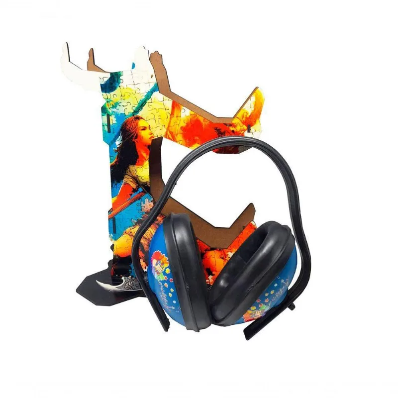 Suporte De Joyticks Guerreiros Com Base Para Abafador De Sons + Abafador De Ruído