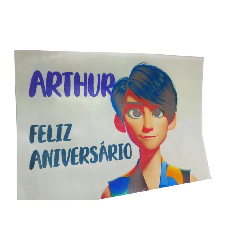 Papel De Arroz Com Foto Nome E Tema Comestível A4