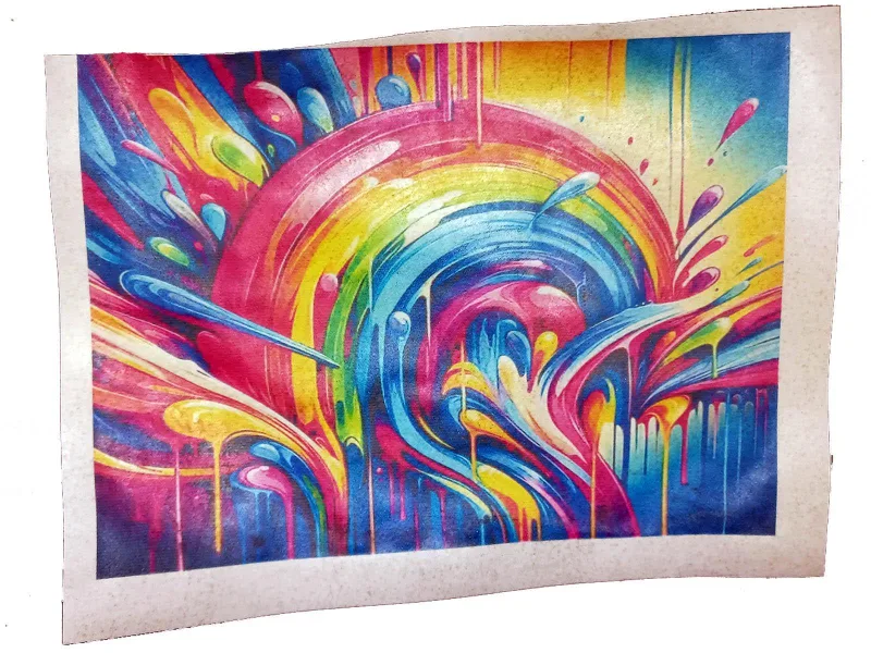 Papel De Arroz Comestível Bolos Colorido Abstrato Arco Iris - Não Informado - Mercearia