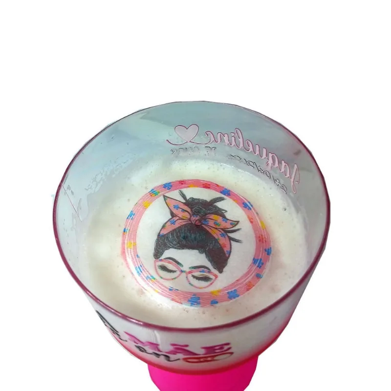 Impressão Em Papel Arroz Taça Gin Drinks Aniversário Mães
