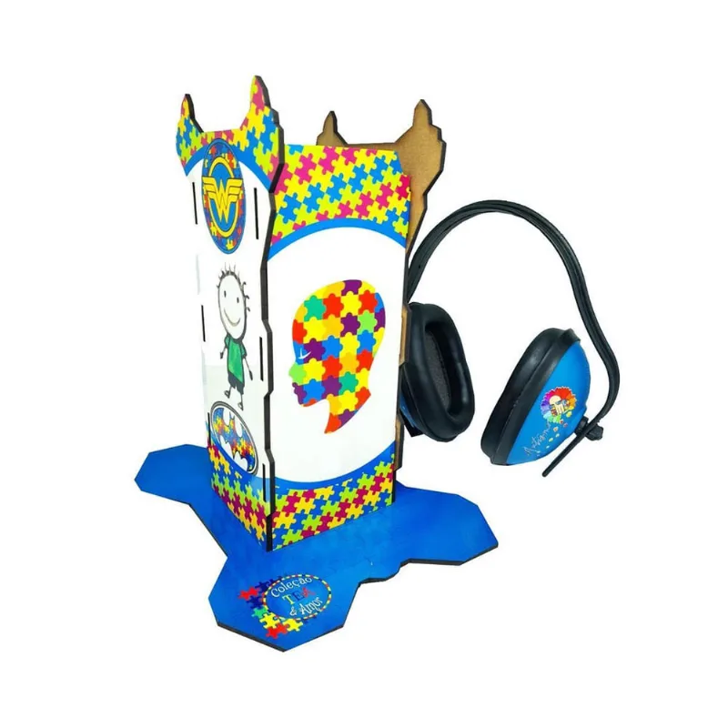Abafador De Ruído Para Autistas Com Suporte Decorativo Casa