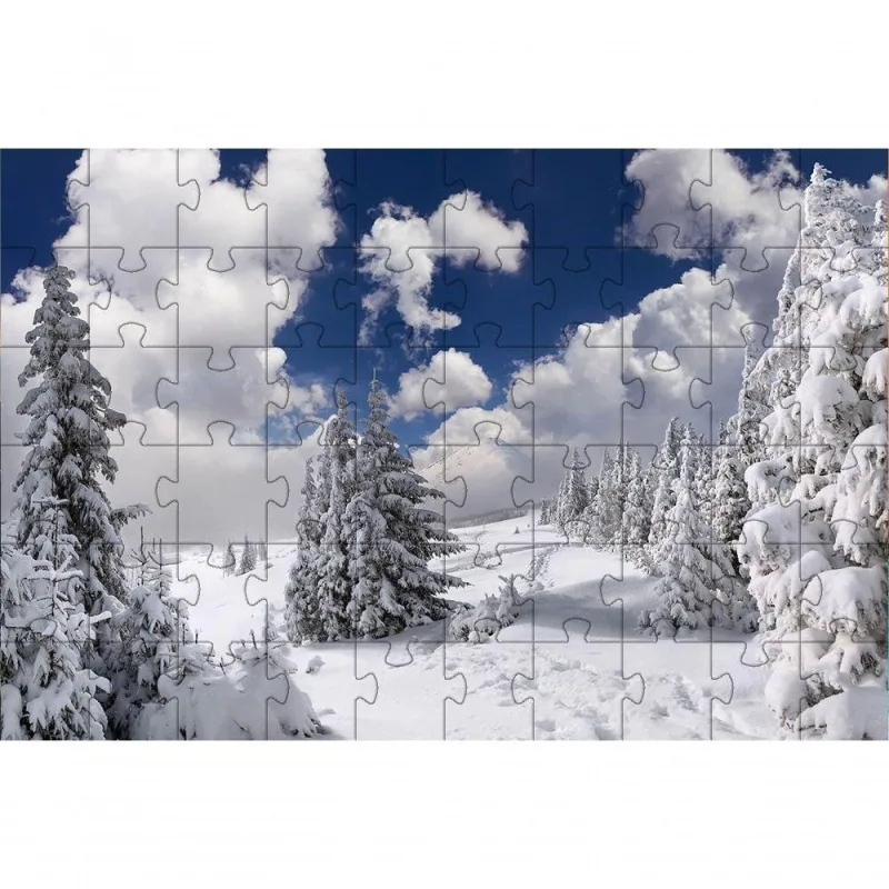 Quebra-cabeça Paisagem com Neve Pelo Mundo 150 Peças Indicado para Idosos Coleção Tea e Amor - OUTRAS