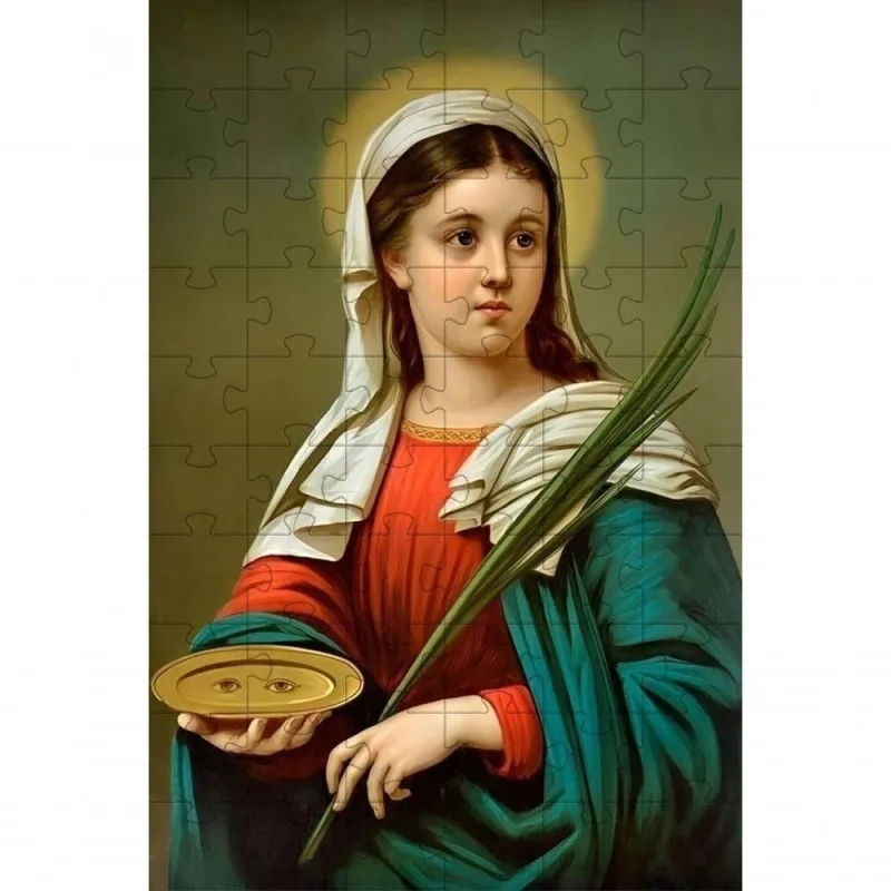 Quebra-cabeça Religiosas de Deus Santa Luzia de 300 Peças Indicado para Idosos Atividade Relaxante - OUTRAS - Brinquedos