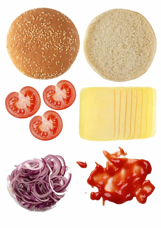 Kit Papel De Arroz Divertido Trolagem Meu Hamburguer X Tudo - Não Informado