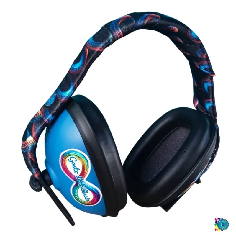 Abafador de Ruido para Autistas Infinity Black 11 DB Proteção infantil