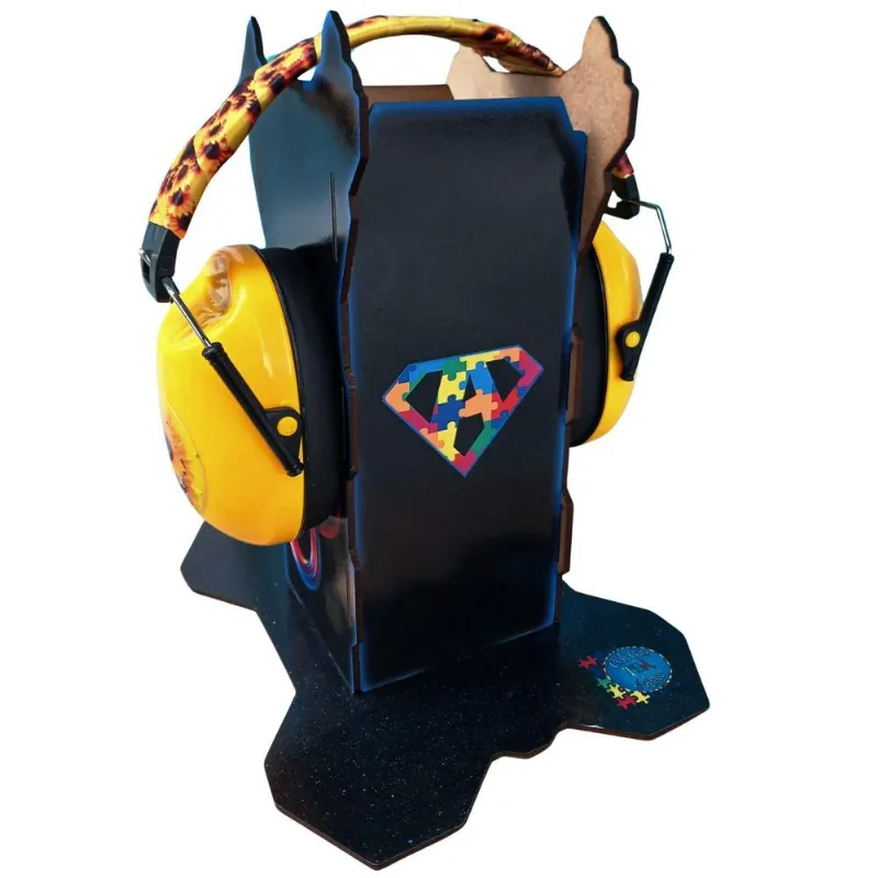 Abafador Barulhos Infantil Autistas Infinity Yellow Suporte