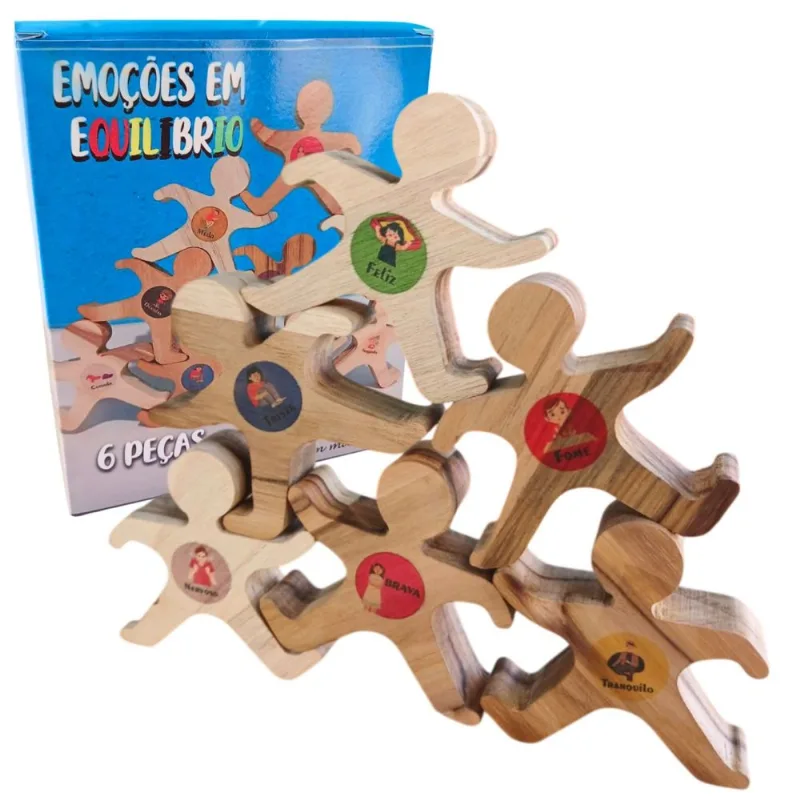 Jogo Cognitivo Emoções em Equilibrio para Autistas 6 peças