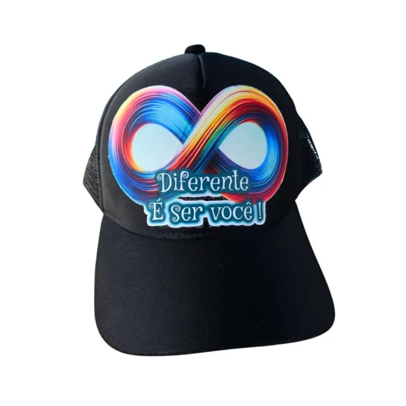 Boné Azul Escuro para Autistas Infinity Blue - Diferente é ser você Unico