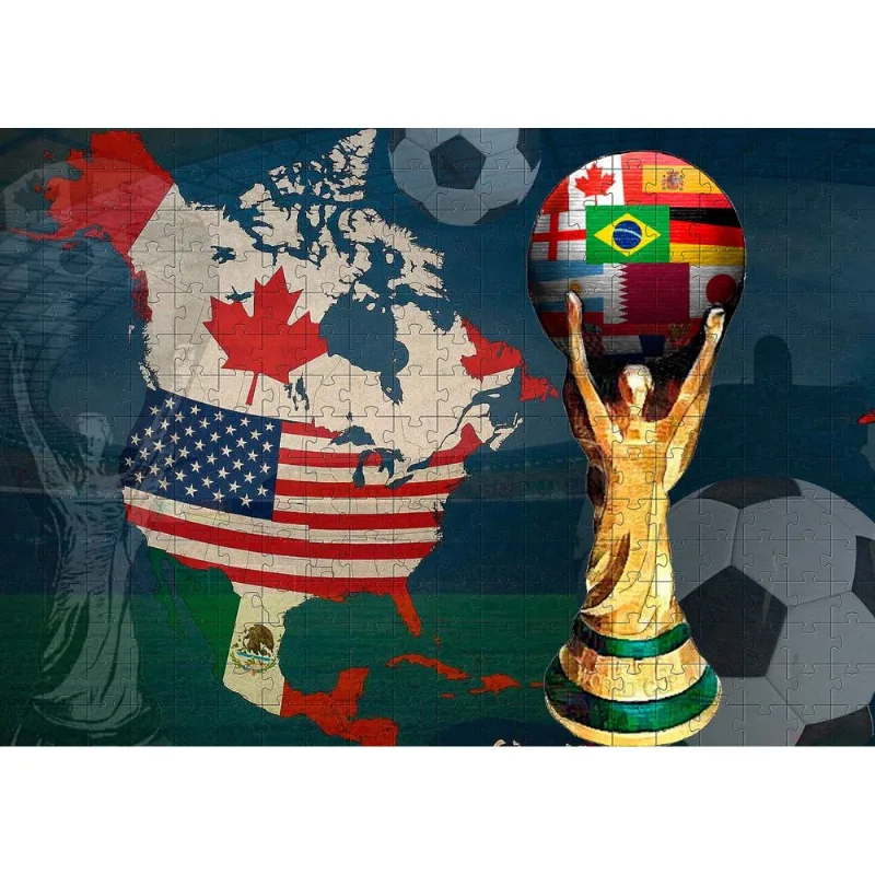 Quebra-cabeça Copa Mundial 2026 América do Norte 300 peças