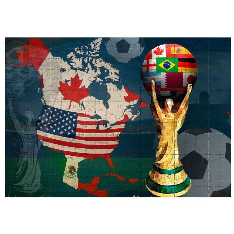 Quebra-cabeça Coleção Copa das Américas 2026 300 peças em MDF