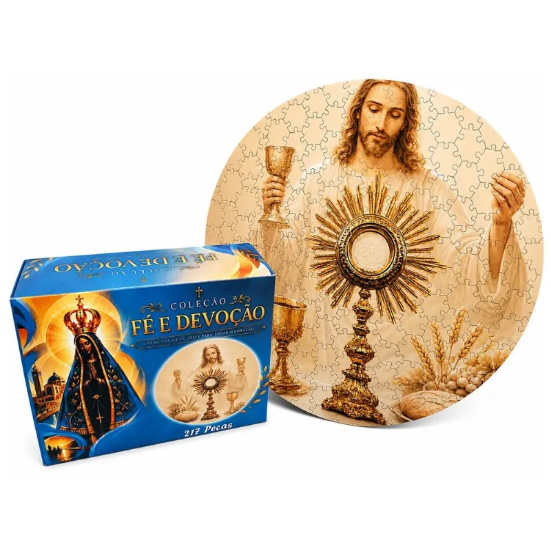 Quebra-cabeça redondo Arte Sacra Sacrario Vivo de 217 peças