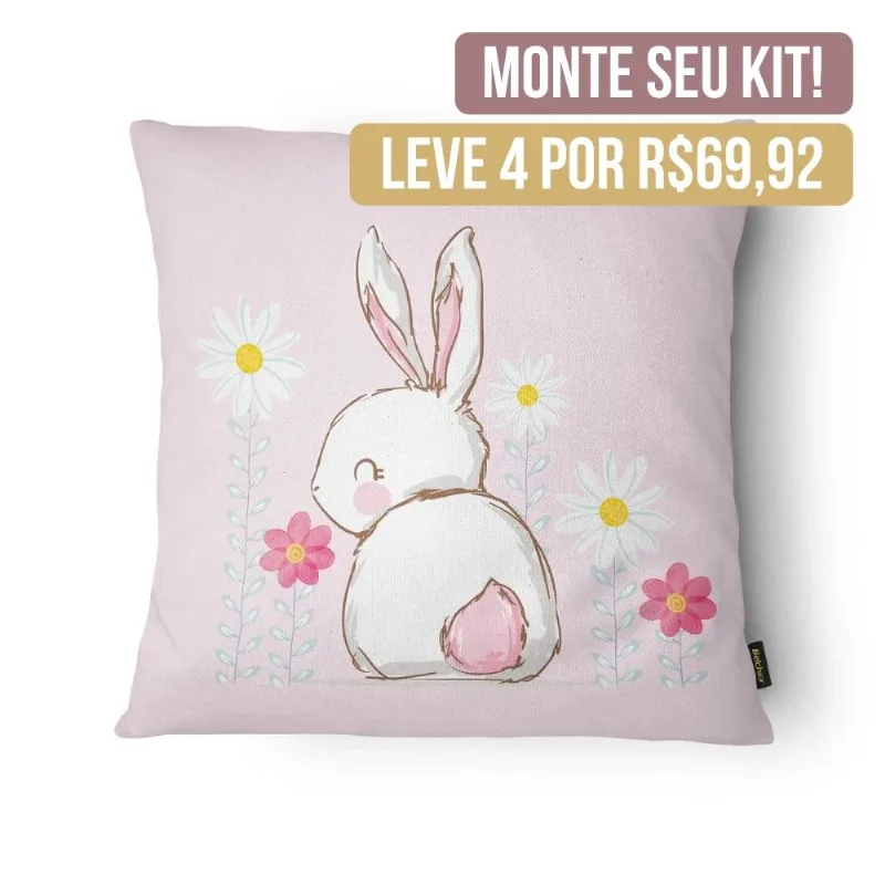 CAPA PARA ALMOFADA PASCOA 43CM X 43 CM DES 067/UNICO