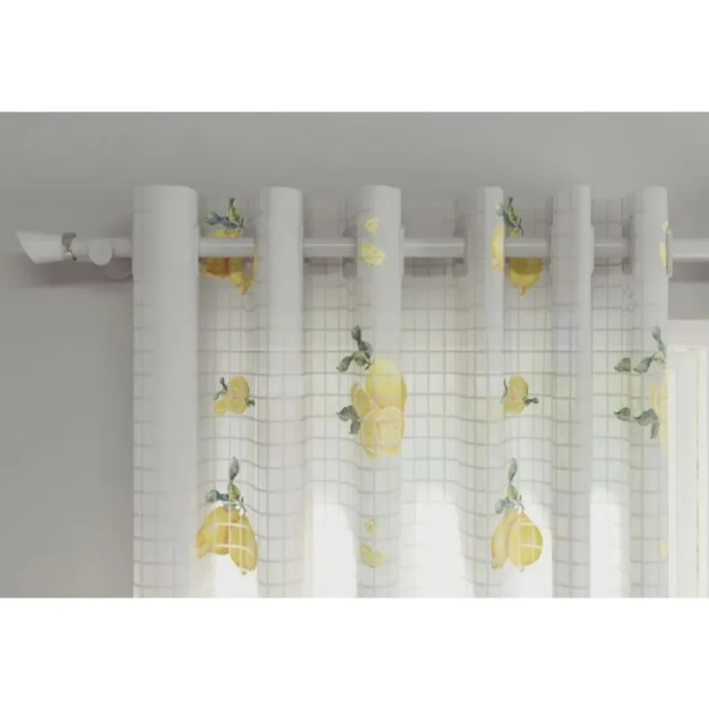Cortinabelchior cozinha 260X120 limão siciliano cora