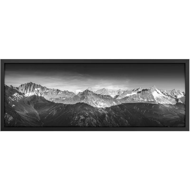 Quadro Decorativo Belchior Lugares 8 Com Vidro 94x34cm