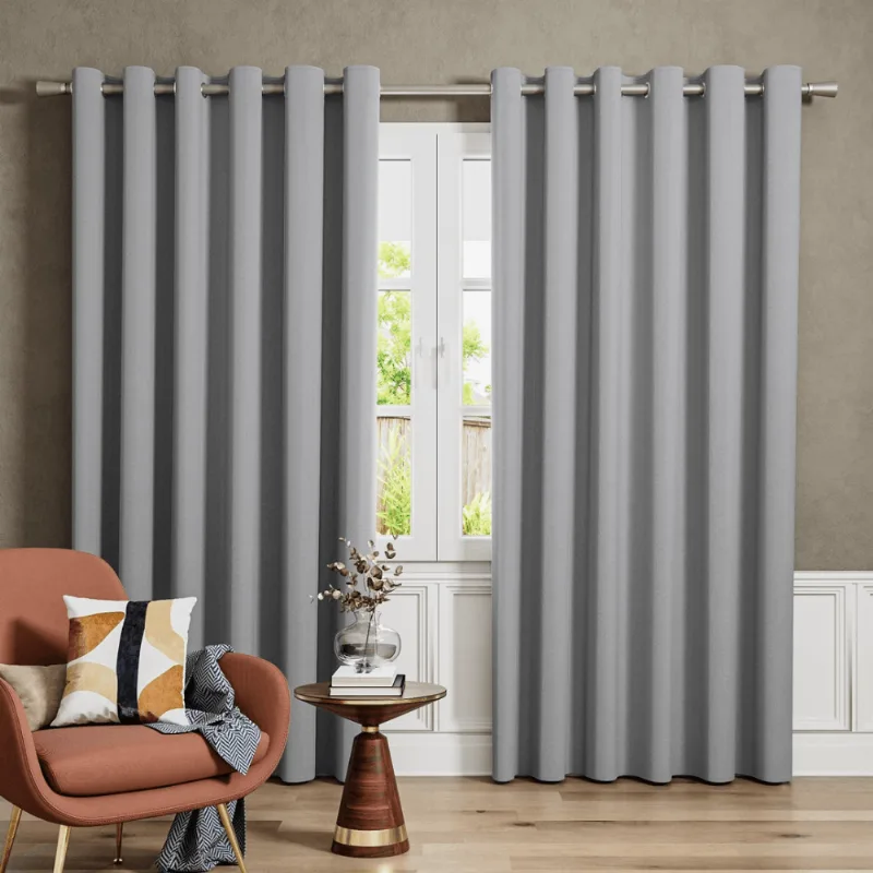 Cortina Madrid Blackout 2.70x1.70m Cinza Belchior