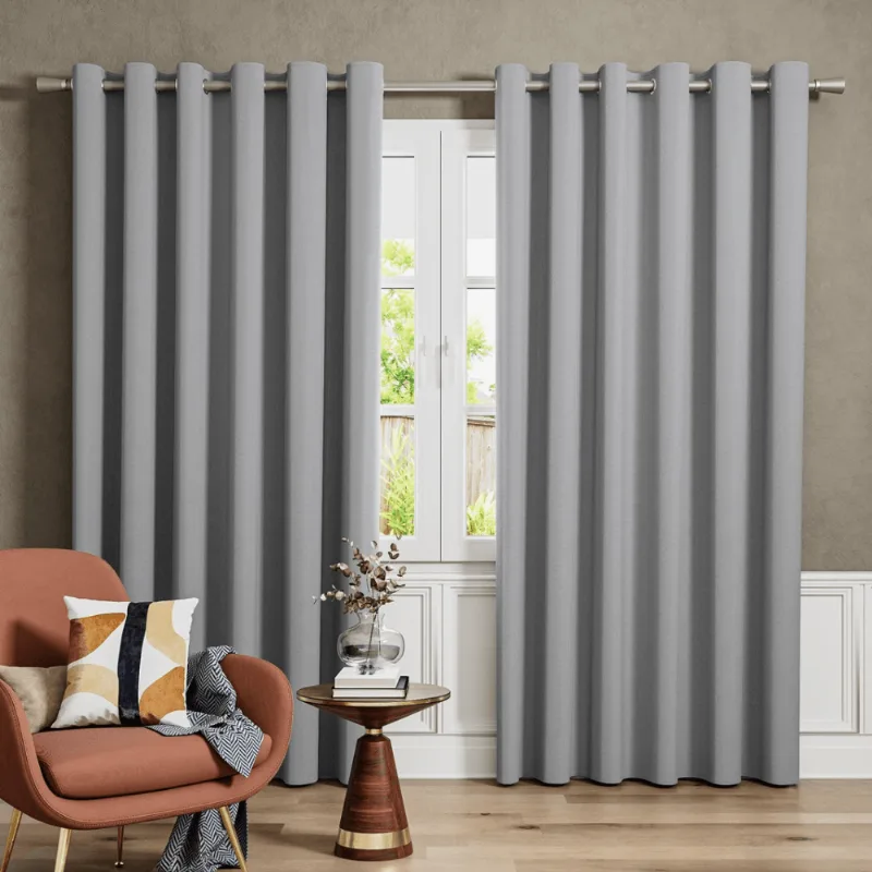 Cortina Madrid Blackout 2.70x2.30m Cinza Belchior