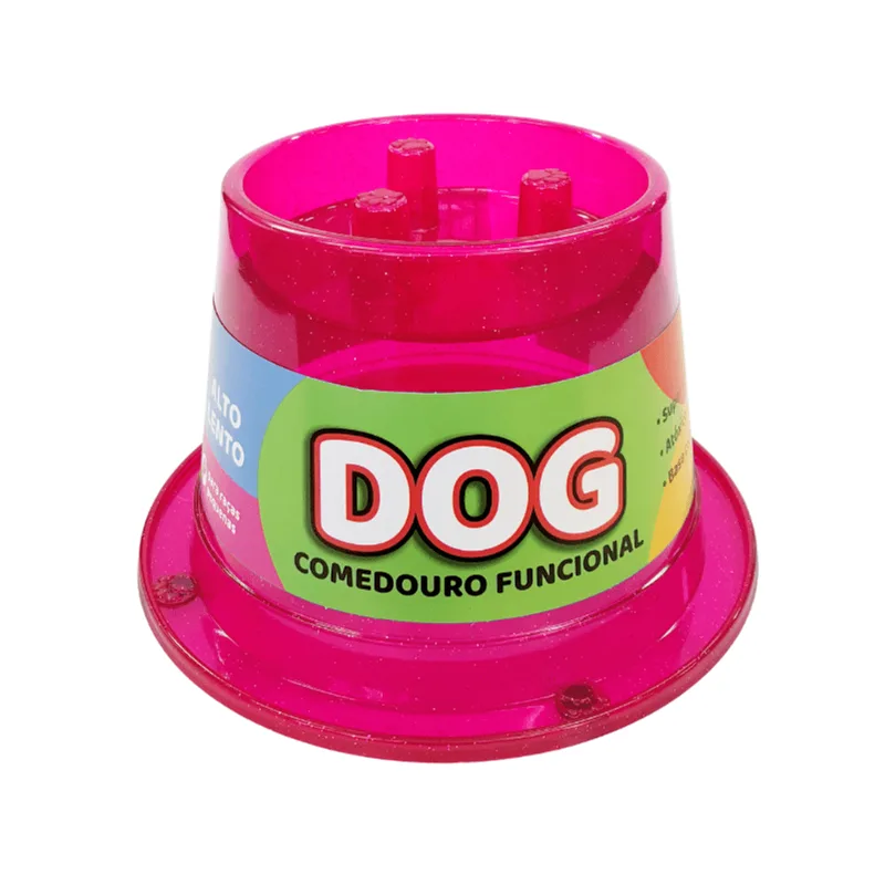 Comedouro Funcional Lento Rosa