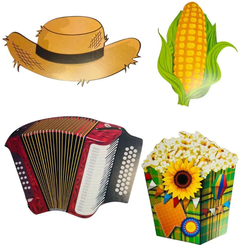 06 Mix Painel Decoração Festa Junina Julina Caipira São João