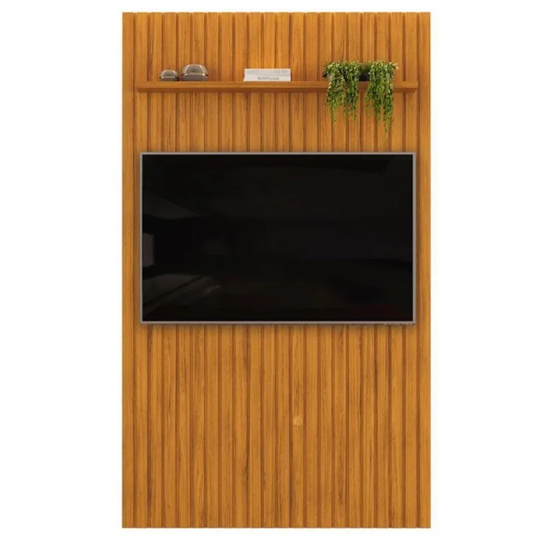 Painel Suspenso para TV Trento 143 65" 143CM MDF Ripado DJ Móveis - Dj Móveis