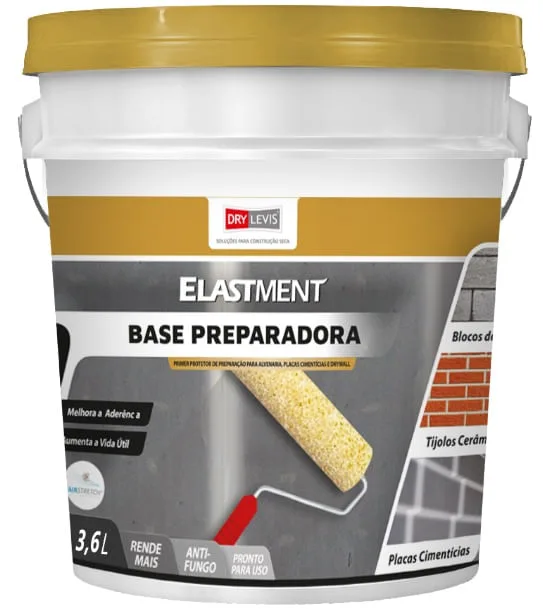 Base Preparadora Impermeabilizante para Placa Cimentícia 3,6L Drylevis - ELASTMENT - Impermeabilizantes