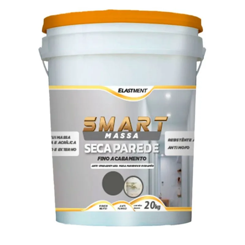 Smart Massa Seca Parede Fino Acabamento Branco 20kg Drylevis