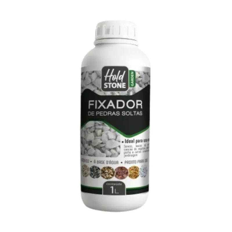 Fixador de Pedras Líquido Semi Brilho 1L Hold Stone Drylevis Fixador de Pedras Líquido Semi Brilho 1 Litro Hold Stone