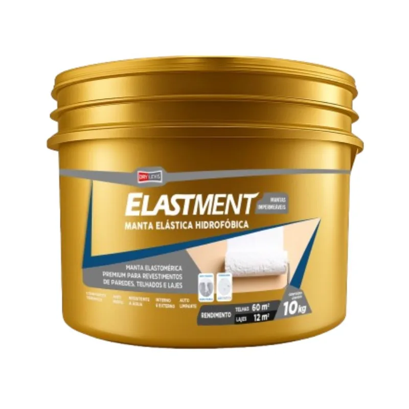 Manta Líquida Elástica Hidrofóbica Branca Elastment Manta Líquida Elástica Hidrofóbica Branca 10 Kg Elastment