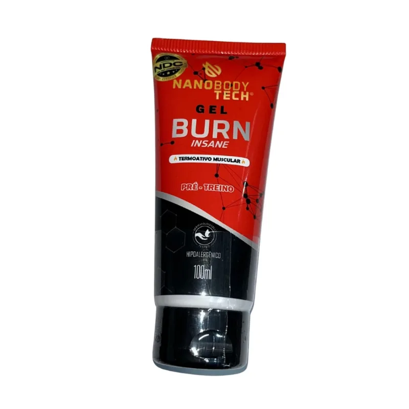 Creme Burn Insane Pré-Tréino Termoativo Nanobodytech 100ml