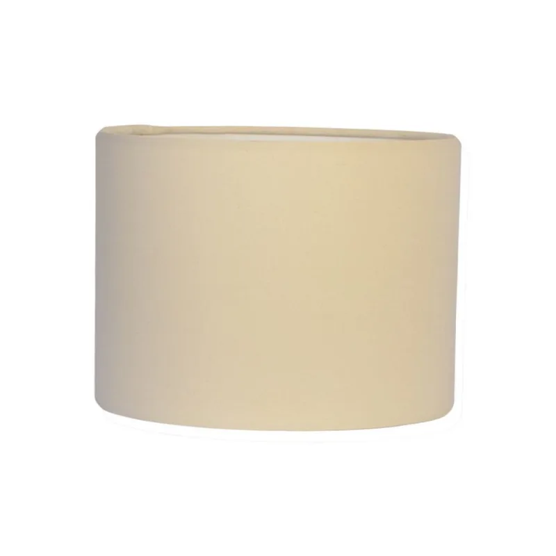 Cupula Para Abajur Cilíndrica 25W Luminoteca Grande Tecido Algodão 1063 Bege