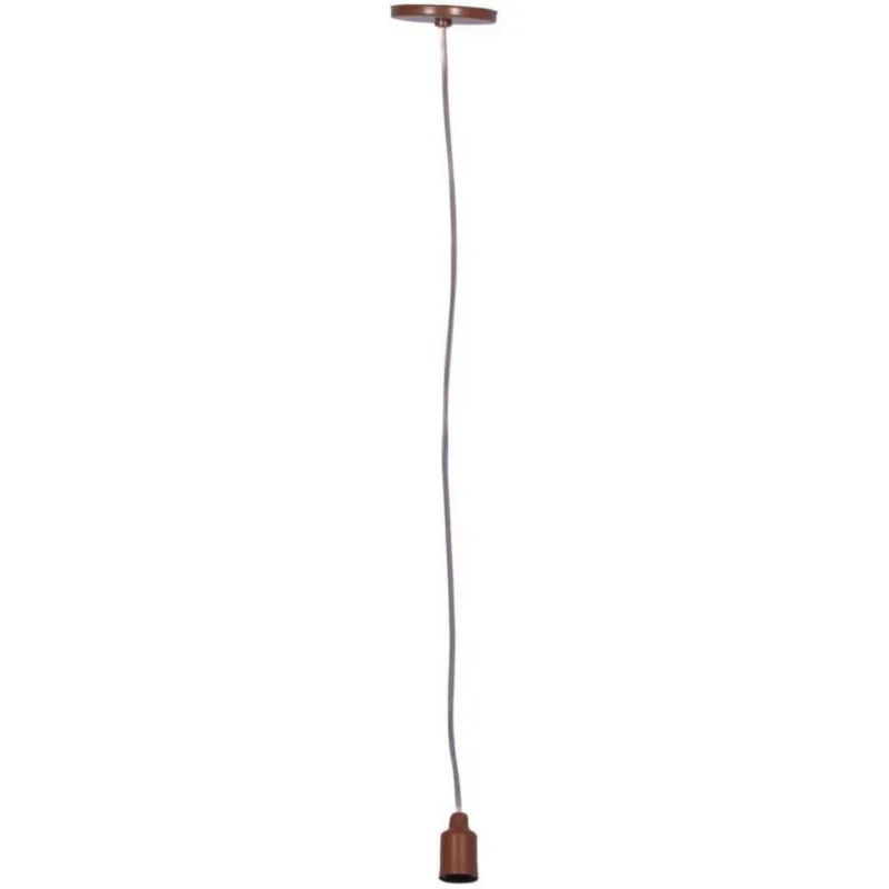 Pendente 1 Lâmpada Pop Color 25W Alumínio Luminoteca 1107 Cobre Bivolt