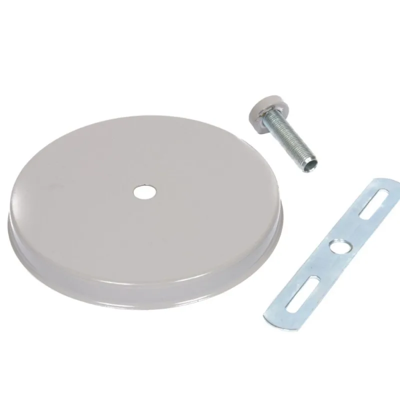 Canopla de Teto Redonda 1 Lâmpada 25W Metal Luminoteca 1251 Bivolt