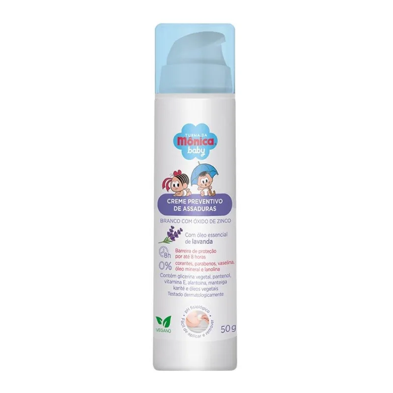 Creme para Assadura Turma da Mônica Baby Preventivo Lavanda 50g - TURMA DA MONICA BABY