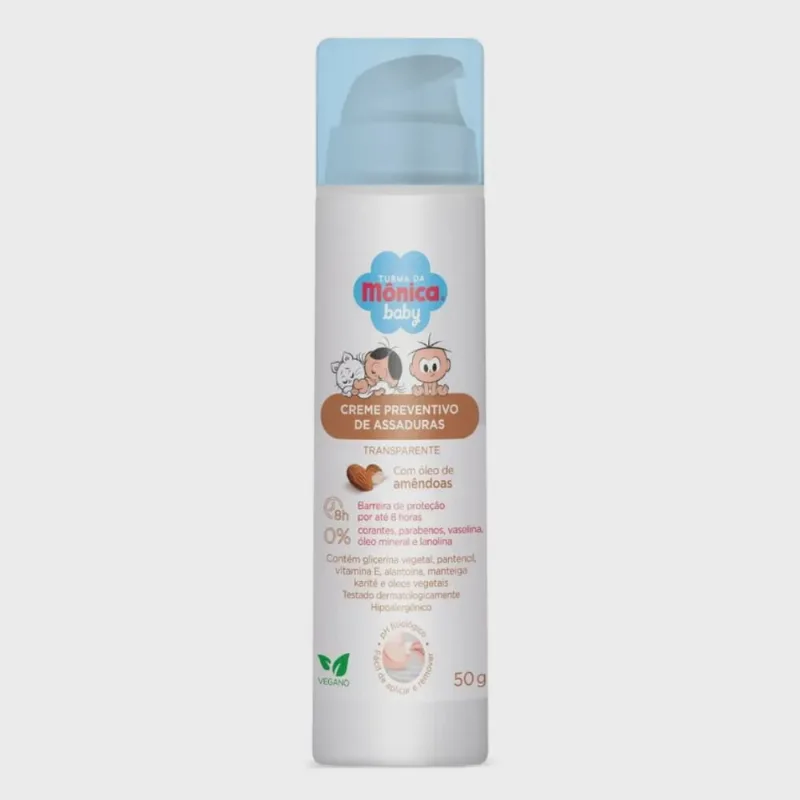 Creme Preventivo de Assaduras Turma da Mônica Baby Amêndoas 50g - TURMA DA MONICA BABY