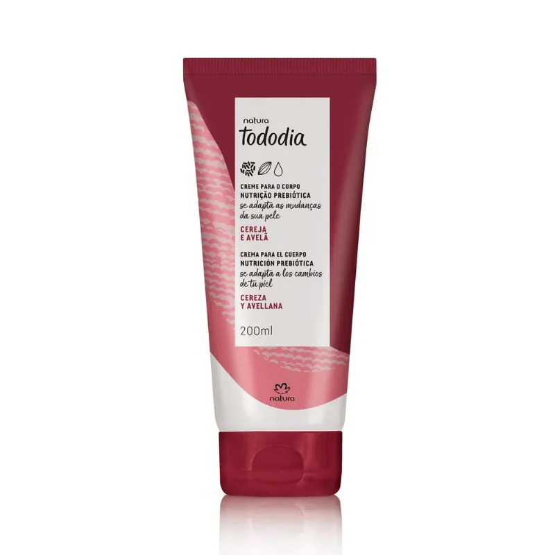 Creme Desodorante Nutritivo Para o Corpo Todo Dia Cereja Avela Natura Todo Dia 200 ml