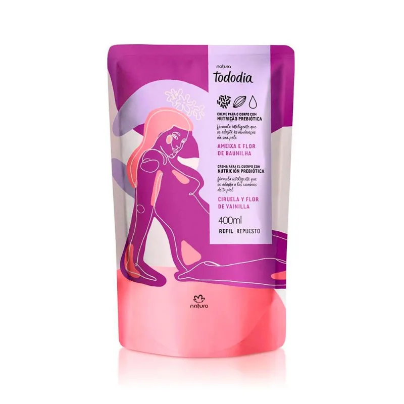 Refil Hidratante Tododia Ameixa e Flor de Baunilha - 400ml