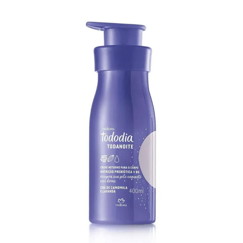 Creme Noturno Para o Corpo Tododia Todanoite Chá de Camomila e Lavanda 400ml QHS - Natura