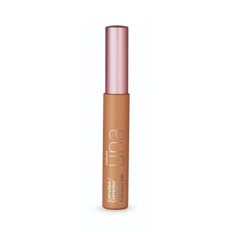 Corretivo Una 24N 8ml Natura Alta Cobertura 24H Matte Resistente à Água Vegano Natura Corretivo Cobertura Extrema 24H Una 24N - 8Ml