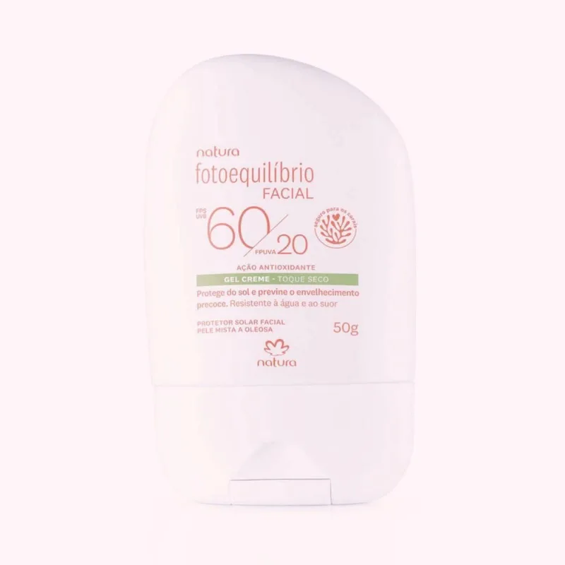 Natura Protetor Facial Gel Creme fps 60 - Pele Oleosa